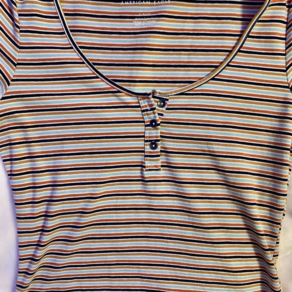 ❣️Striped American Eagle short sleeve❣️